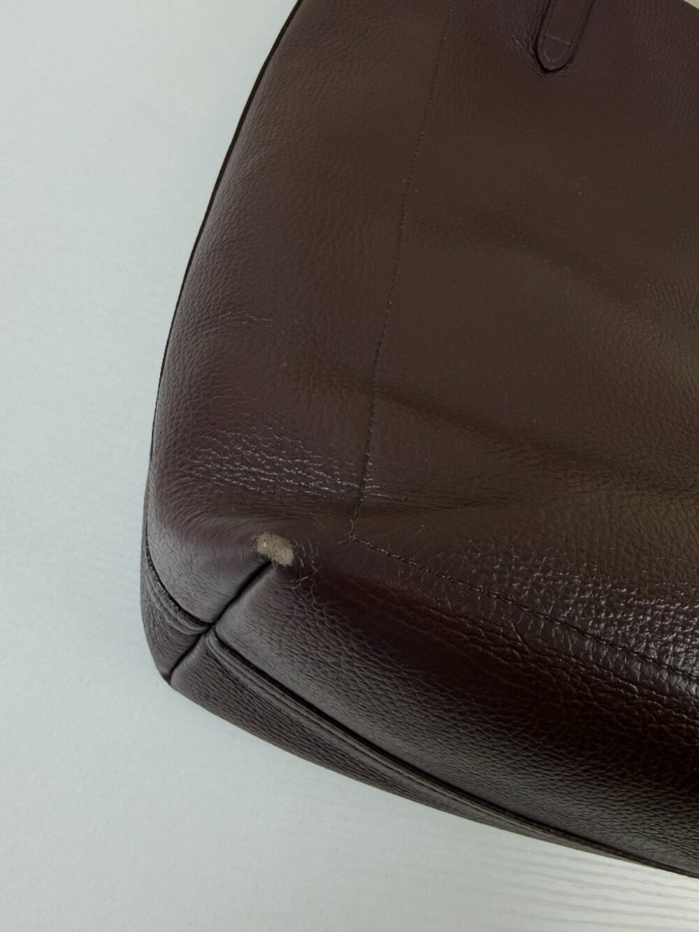 Cuyana Burgundy Pebbled Leather Tote Bag - Picture 15 of 16
